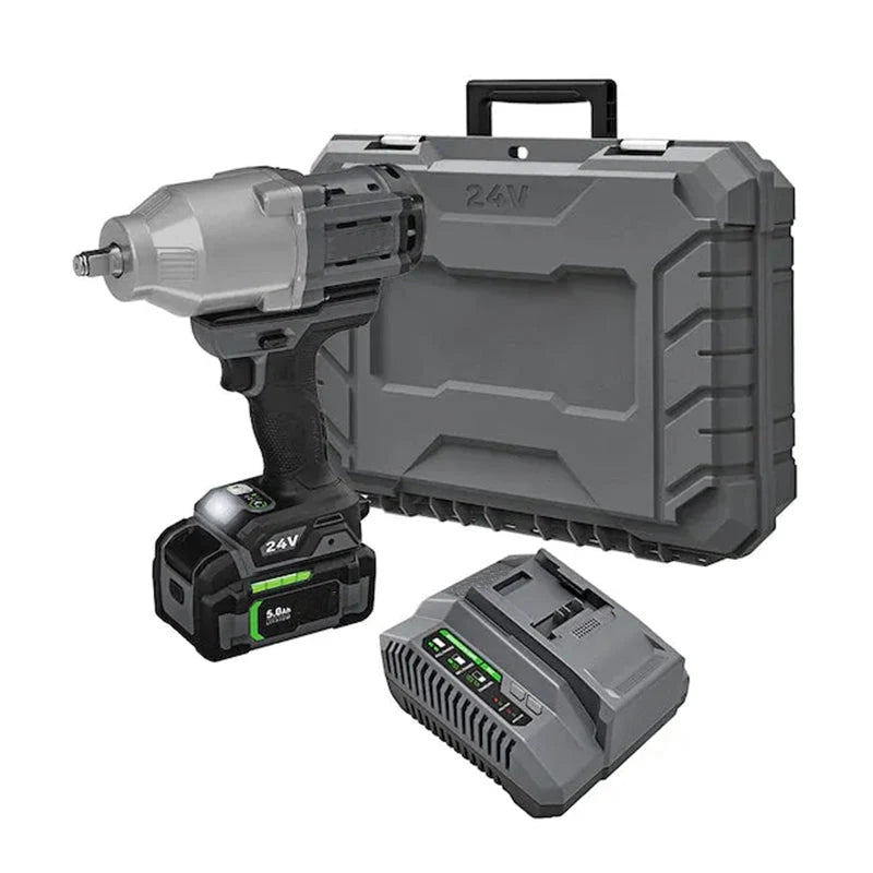 FX14711C 24volt Variable Speed Brushless 12in Drive Cordless Impact Wrench 1Battery Included