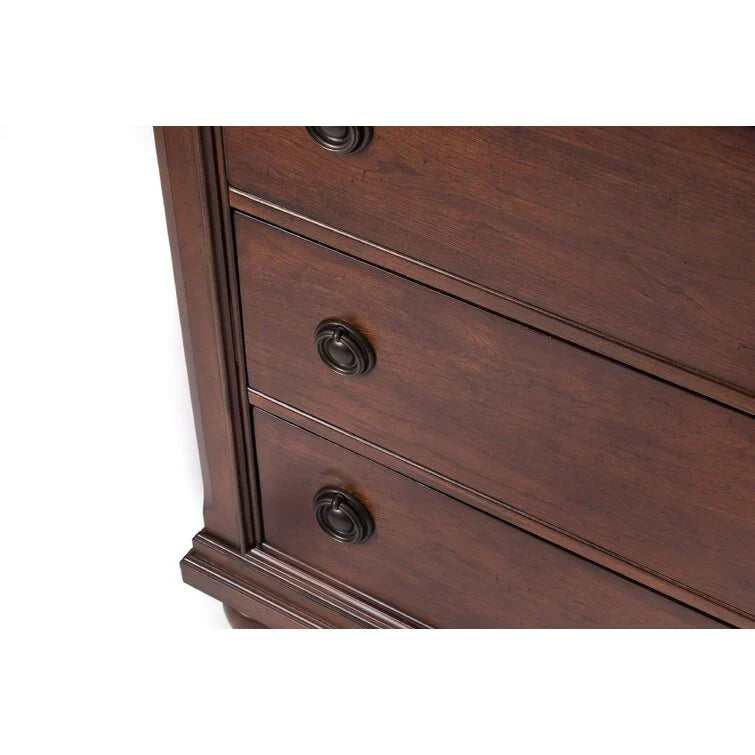 8 Drawer 64'' W Double Dresser With Mirror