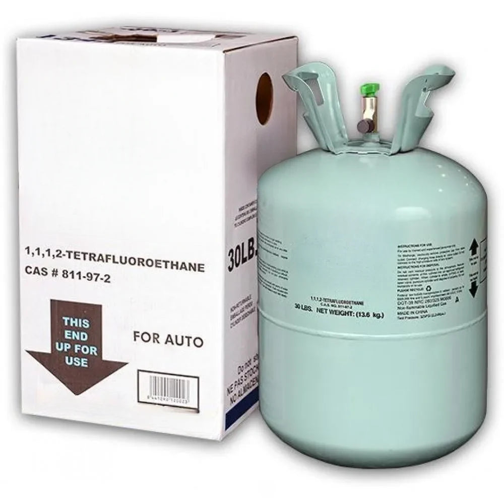 Refrigerant, Full of R-134A, Net 30LB Tank, Suitable for automotive air conditioners, refrigerators