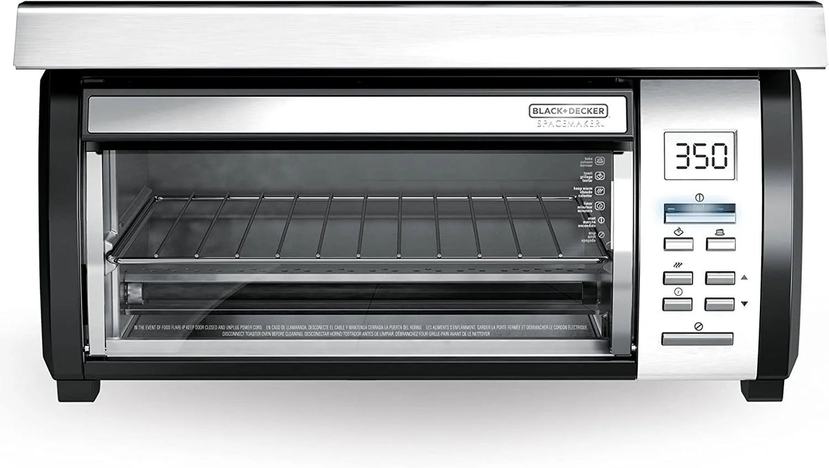Spacemaker Under-Counter Toaster Oven, Black/Stainless Steel, TROS1000D