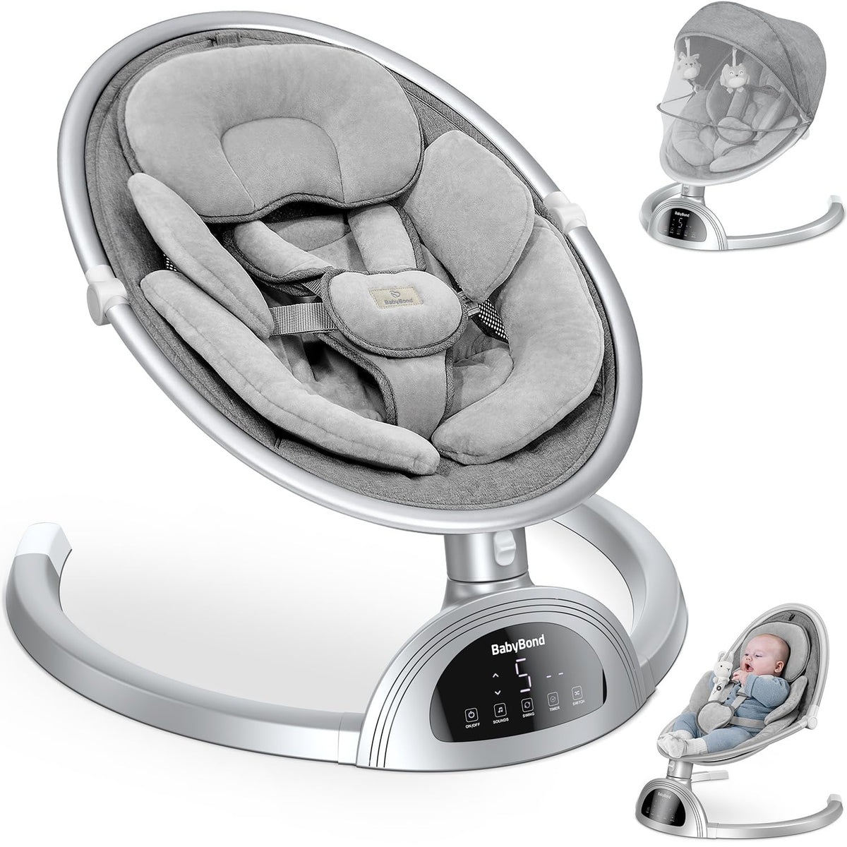Infants BabyBond Bluetooth Speaker Positions