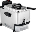 Ultimate Steel Deep Fryer with Basket 3.5 Liter Oil and 2.6 Pound Food Capacity