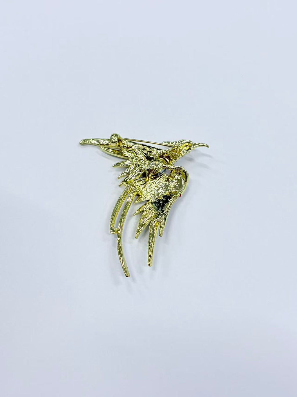 Colorful Bird Rhinestone Brooch