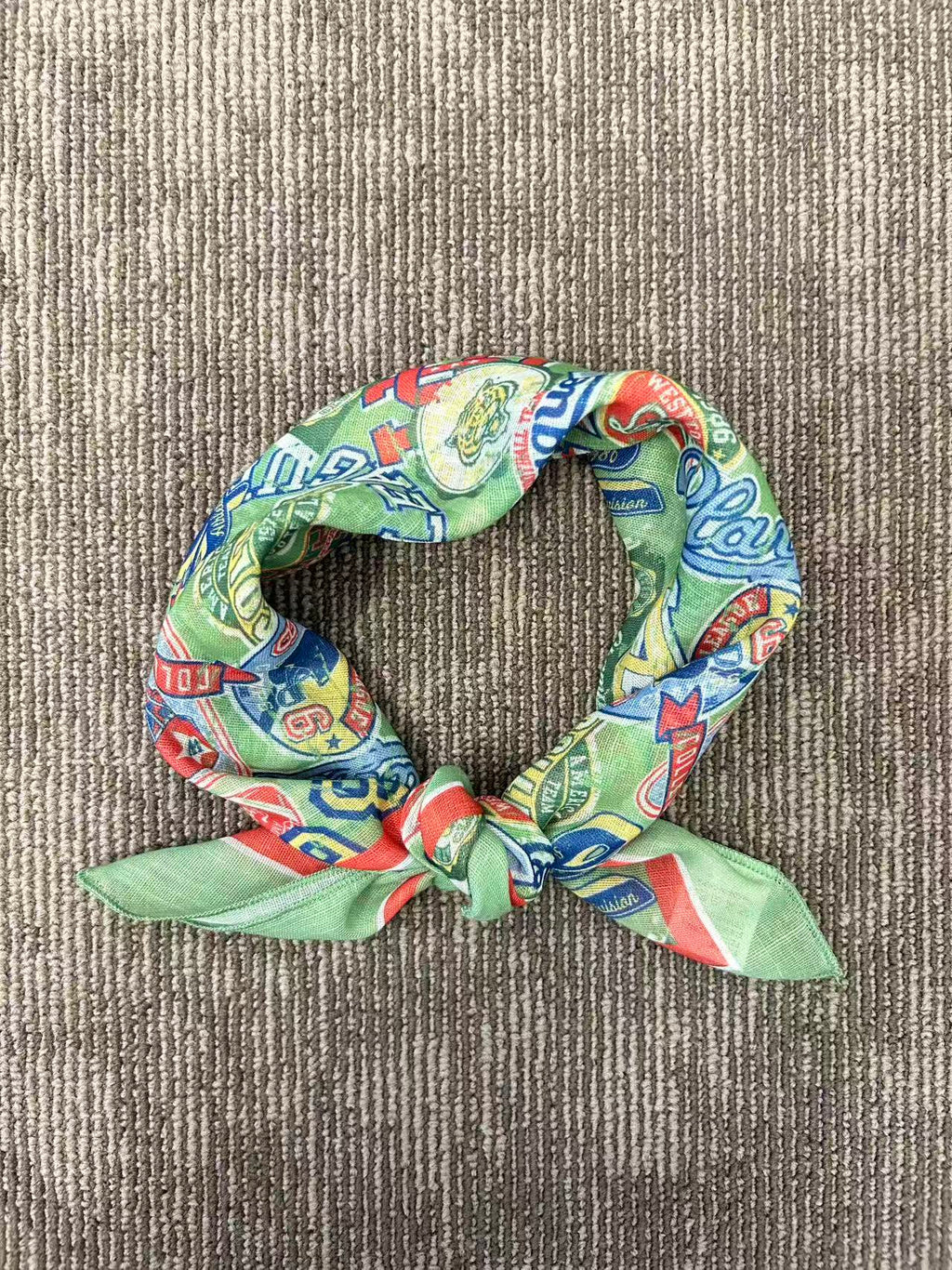 Colorful Word Print Scarf
