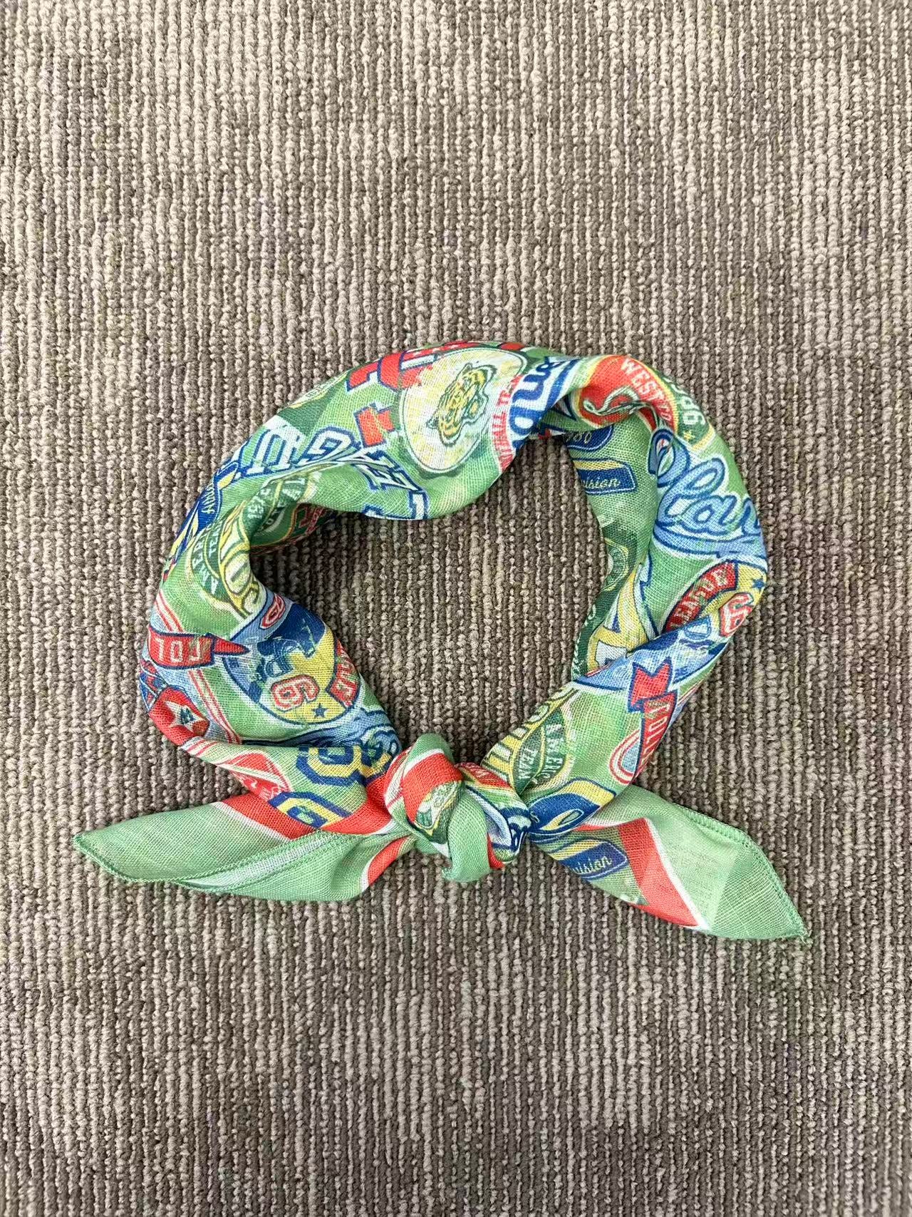 Colorful Word Print Scarf