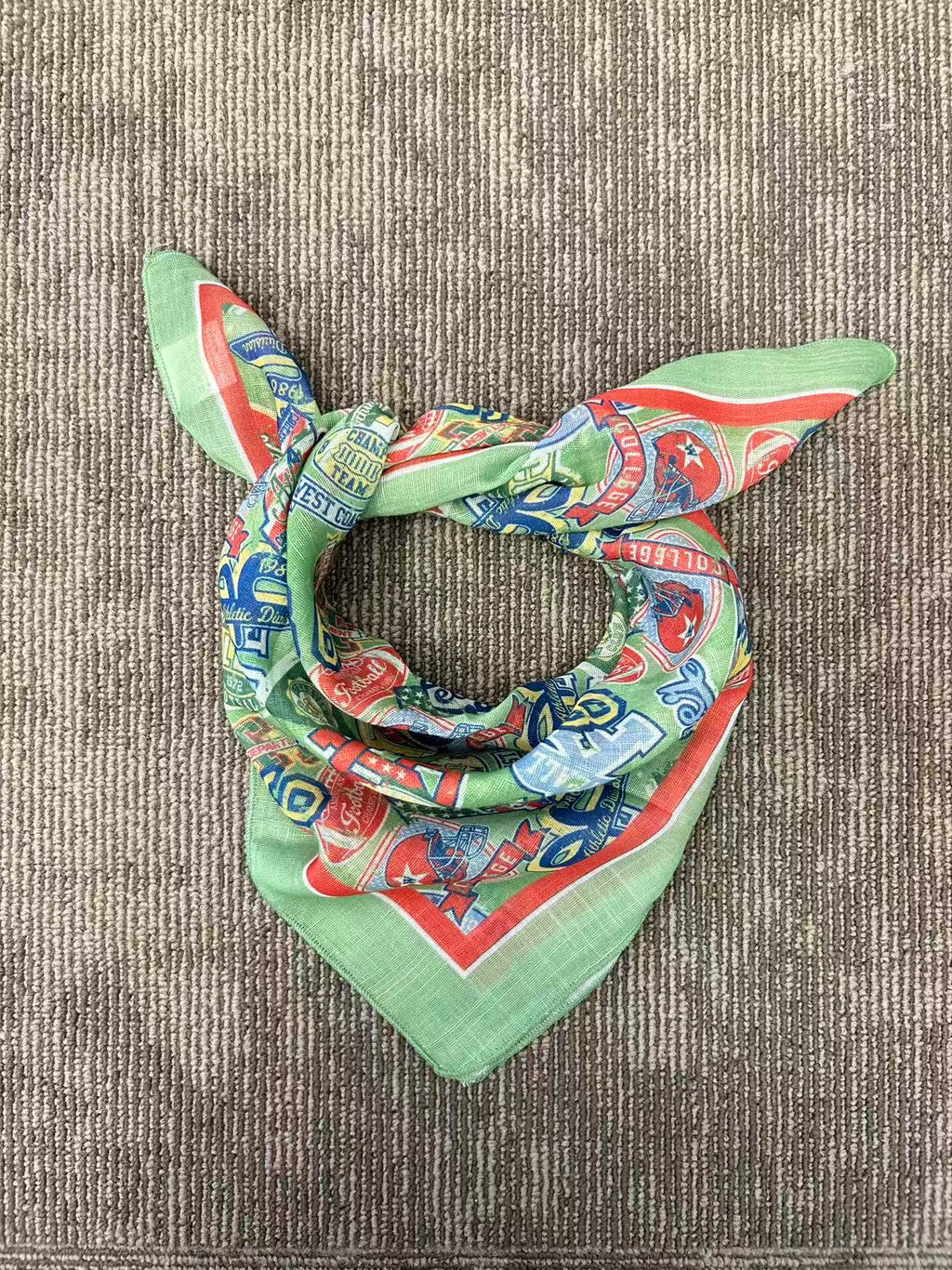 Colorful Word Print Scarf