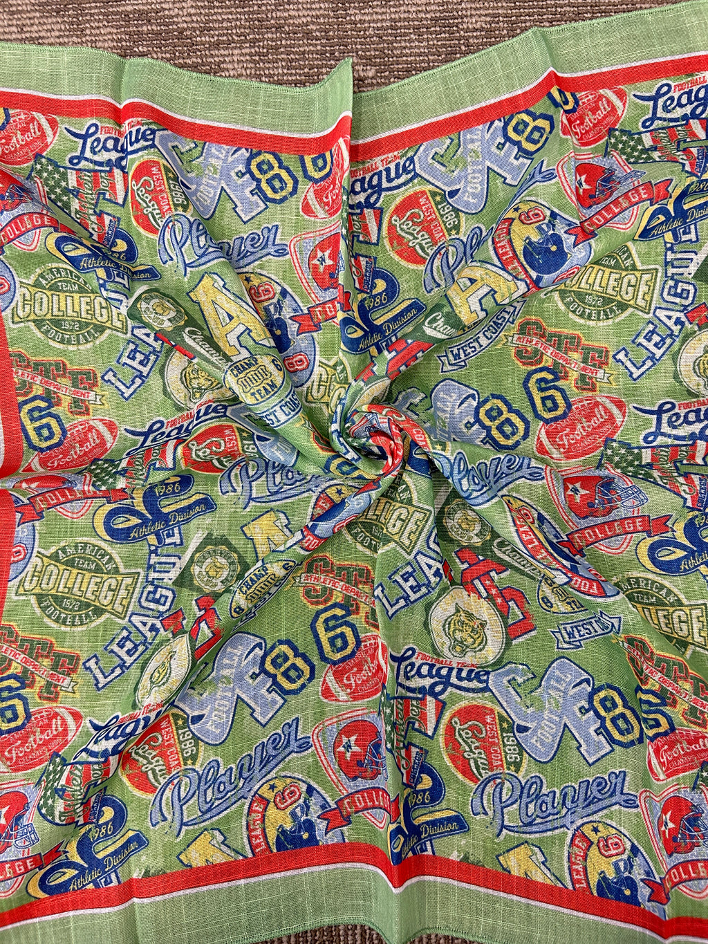 Colorful Word Print Scarf