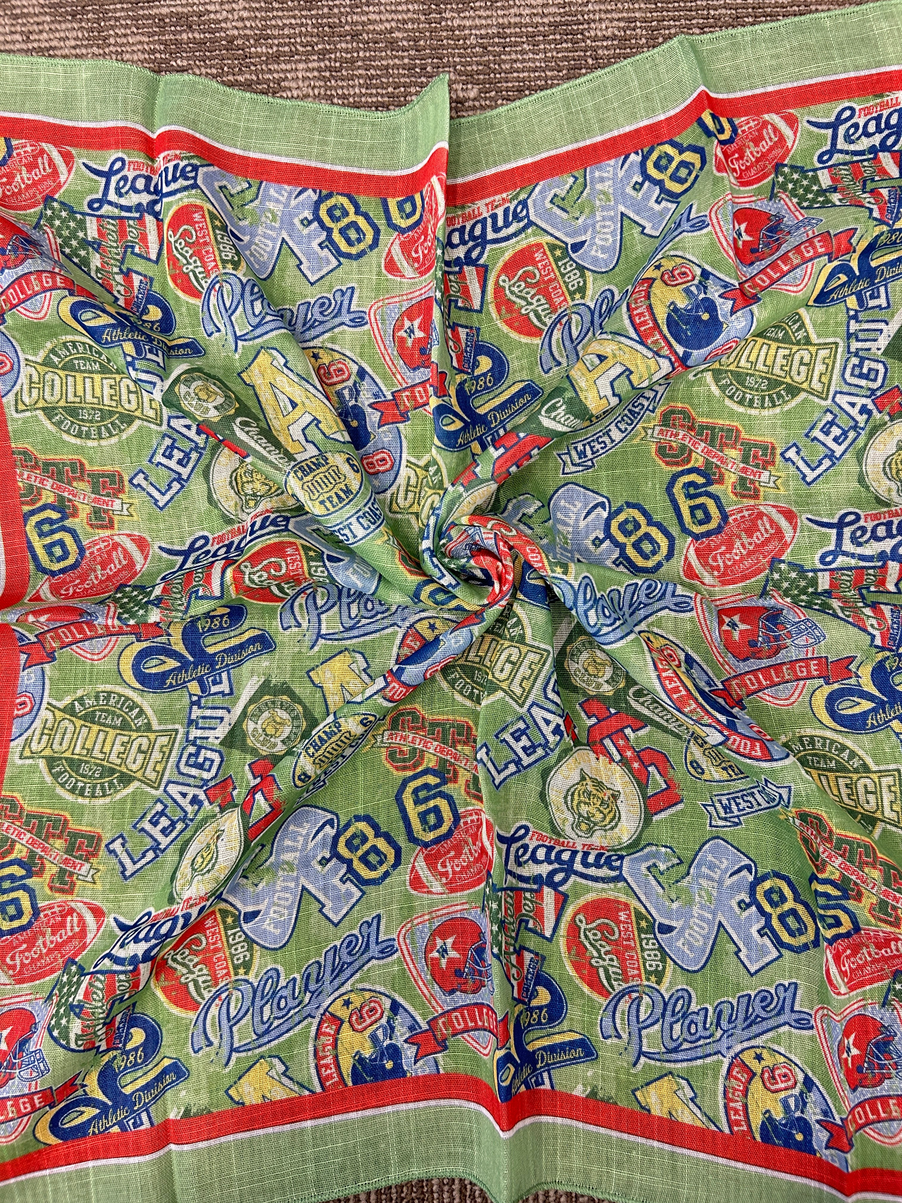 Colorful Word Print Scarf