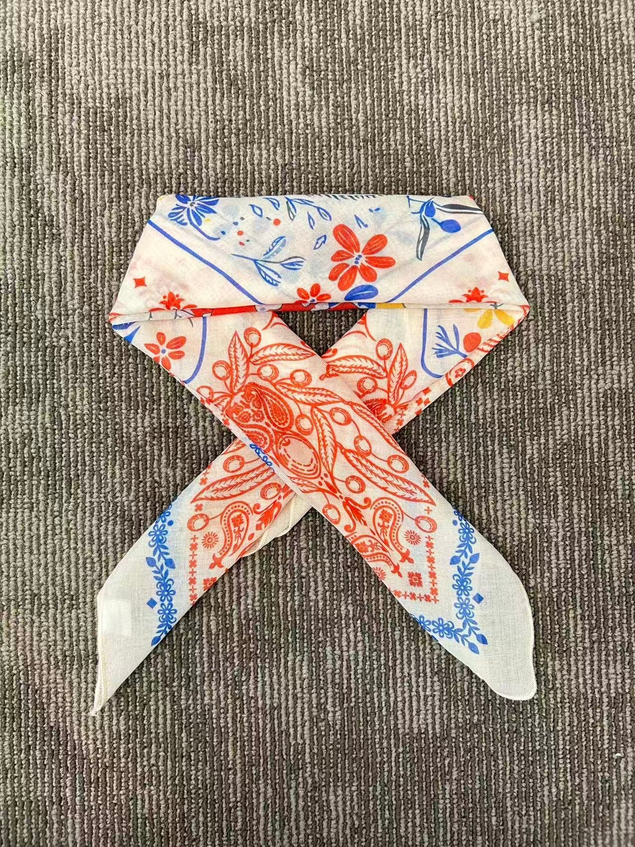 Folk Art Girl Print Scarf
