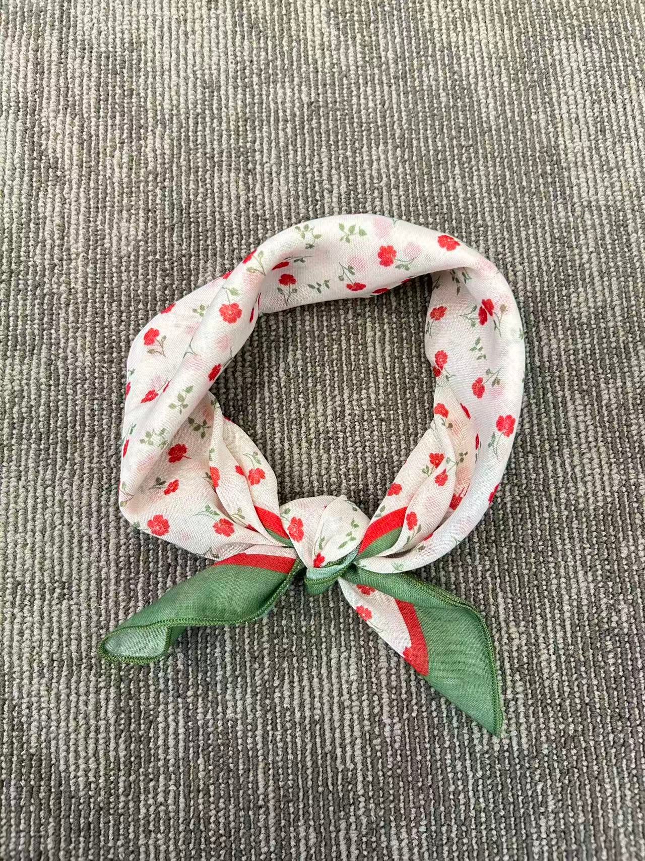 Red Cherry Print Scarf