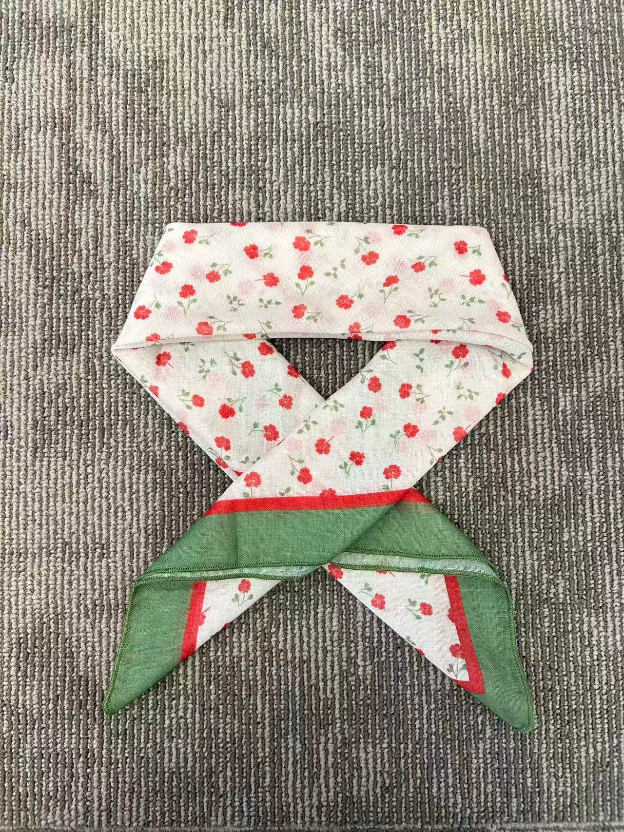 Red Cherry Print Scarf