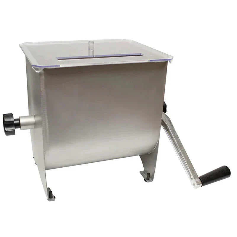 Manual Meat Mixer – 20 lb Sausage Mixer Machine with Lid, Ideal for Ground Beef Processing