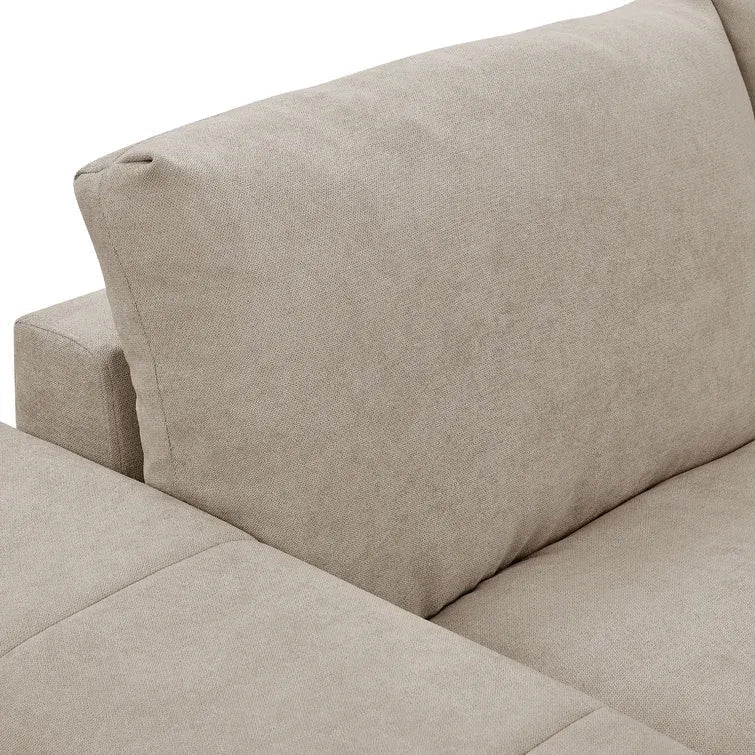 134" Wide Reversible Modular Sectional with Ottoman