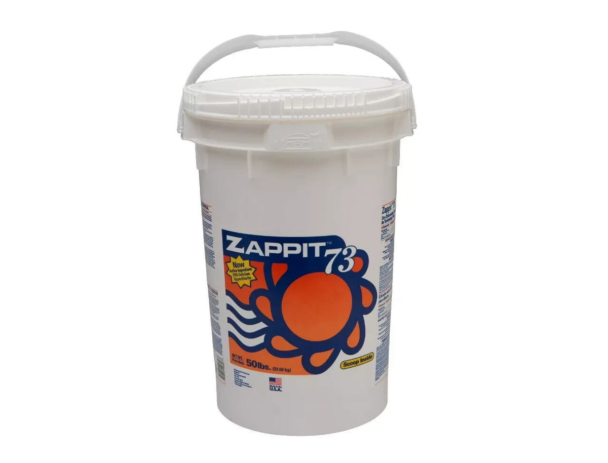 Zappit 73% Super Strength Pool Shock 50 LB Bucket 70% Chlorine Availability